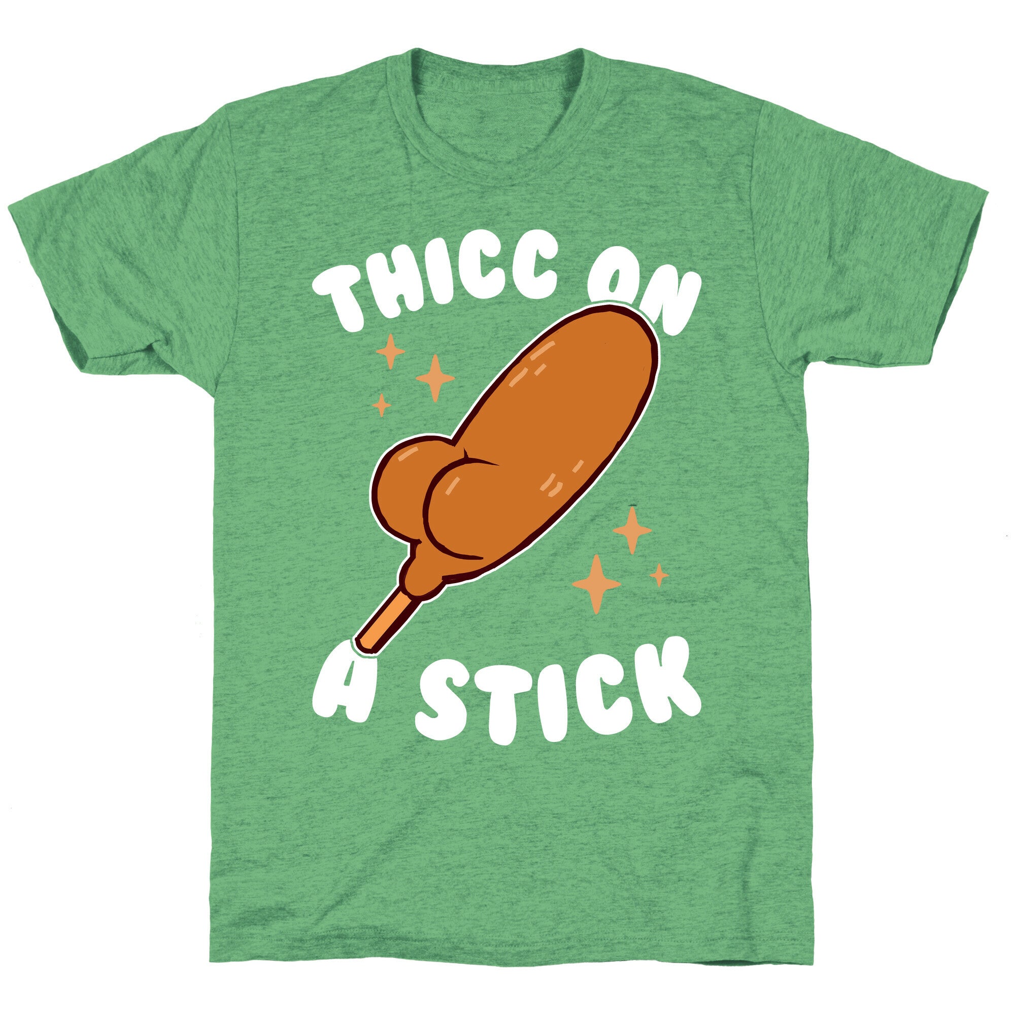 Thicc On A Stick Unisex Triblend Tee
